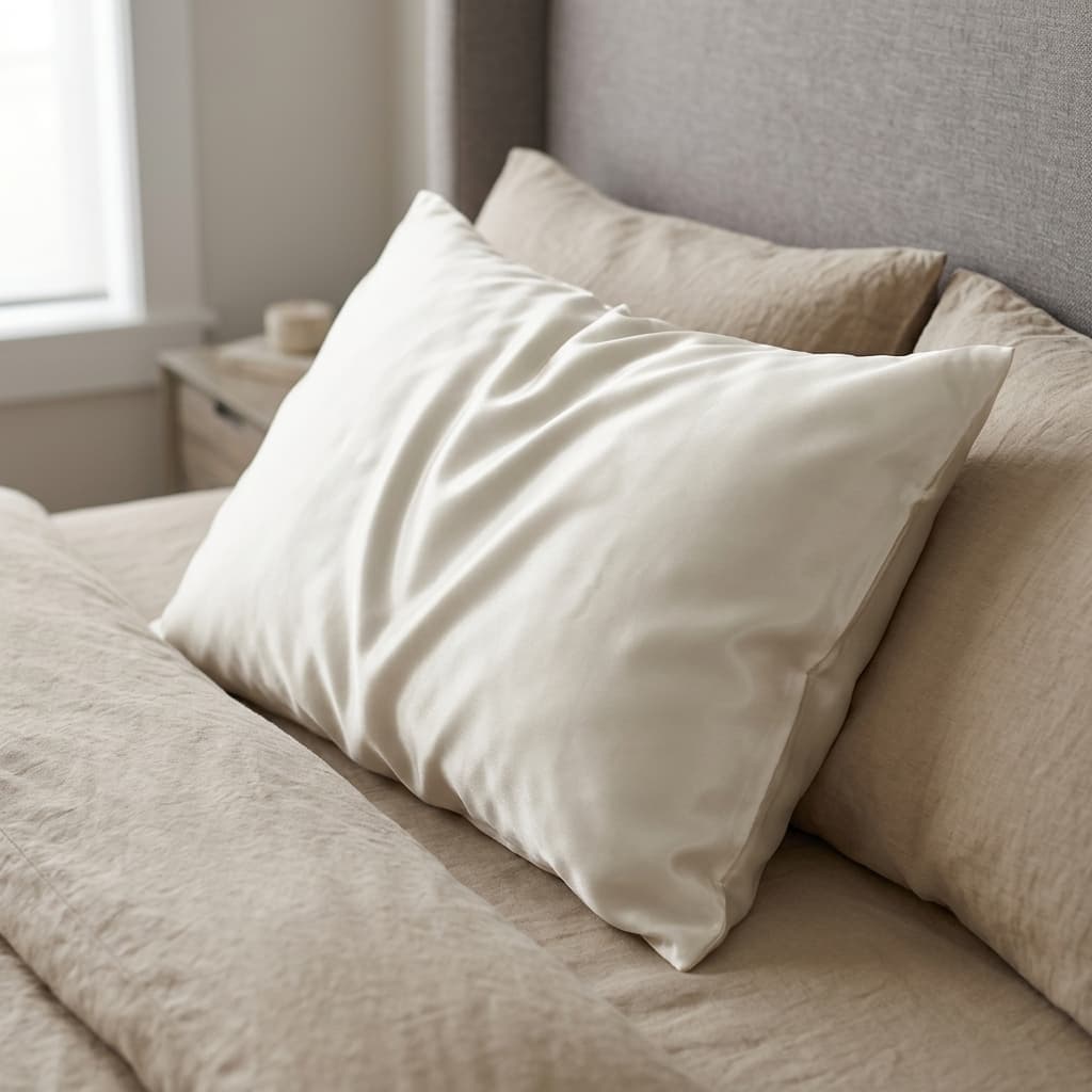 Taie d'oreiller en satin — 65x65